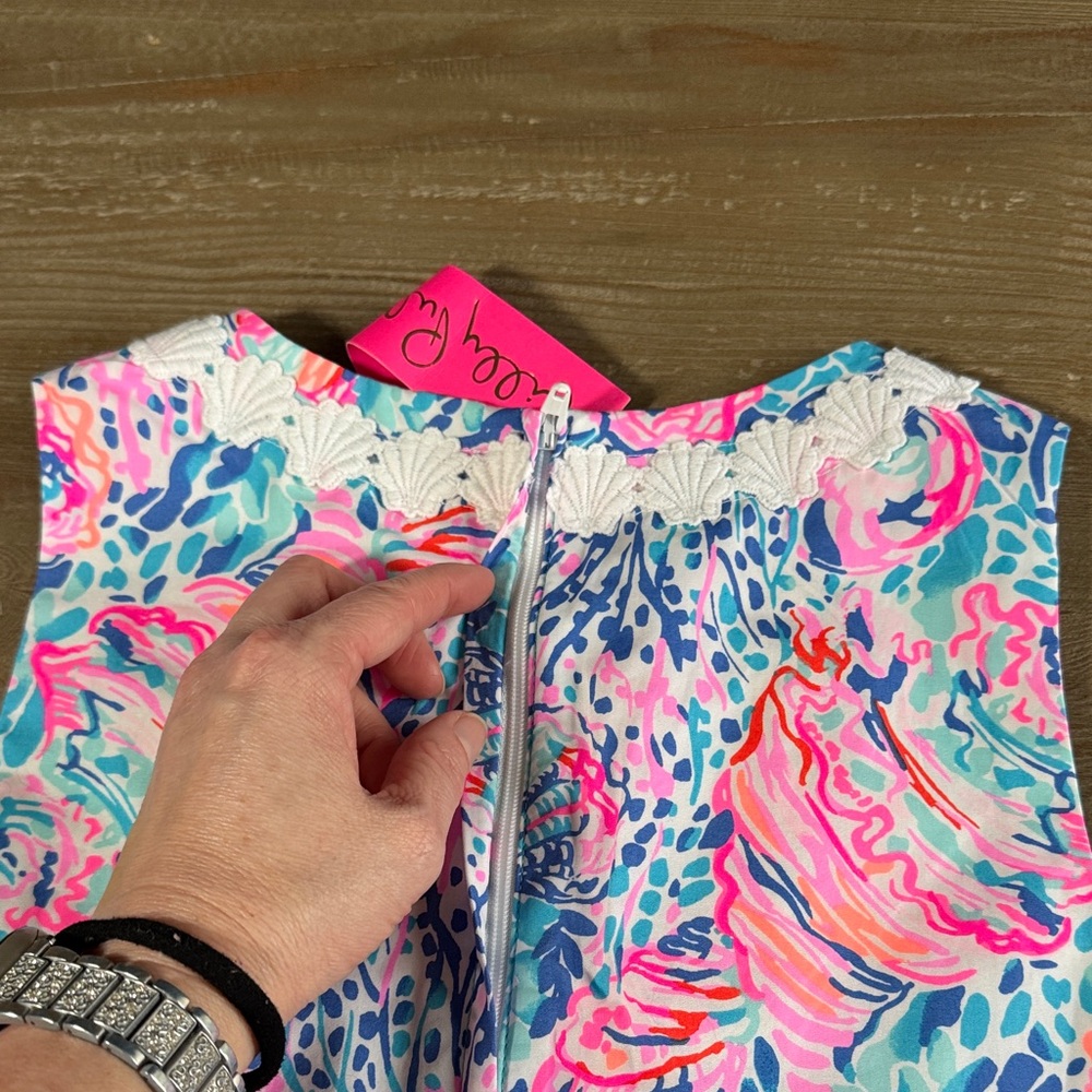 Lilly Pulitzer Girl Little Lilly Classic Shift Dress Treasure Trove - Size 10 - Picture 8 of 13